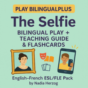 48c93e80-d6da-4954-8311-297ac406c82b Selfie Pièce de théâtre bilingue français anglais avec guide pédagogique